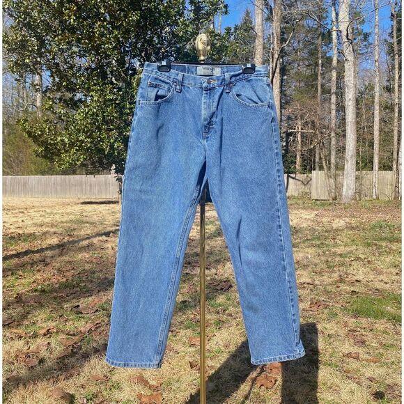 Wrangler Authentic 100% Cotton Tapered Denim Jeans - Picture 1 of 7